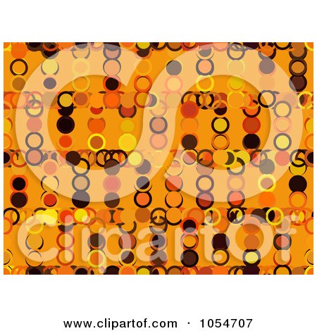 Royalty-Free Clip Art Illustration of a Seamless Abstract Orange Background by chrisroll