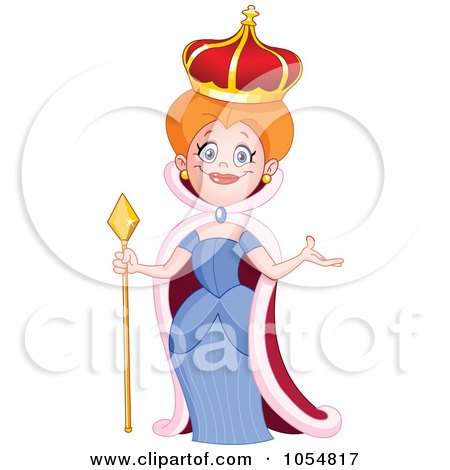Royalty-Free Vector Clip Art Illustration of a Beautiful Queen by yayayoyo