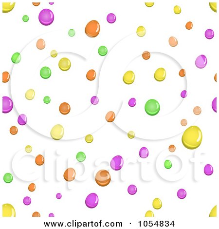 Royalty-Free Vector Clip Art Illustration of a Seamless Colorful Water Drop Background by elaineitalia