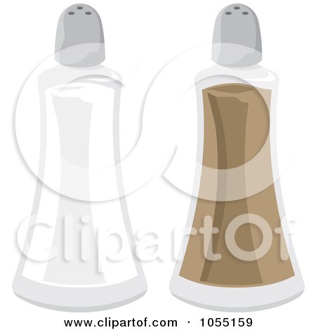 Royalty-Free Vector Clip Art Illustration of Salt And Pepper Shakers by Any Vector