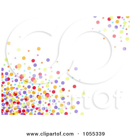Royalty-Free Clip Art Illustration of a Background Of Colorful Dots On White - 2 by NL shop