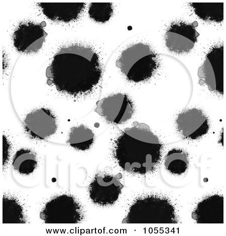 Royalty-Free Clip Art Illustration of a Background Of Black Spots On White by NL shop