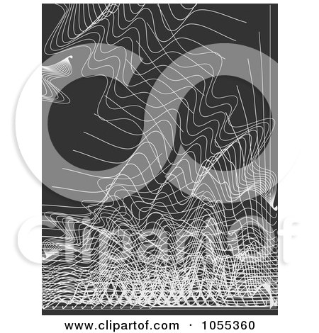 Royalty-Free Clip Art Illustration of an Abstract Gray Techno Graph Background by NL shop