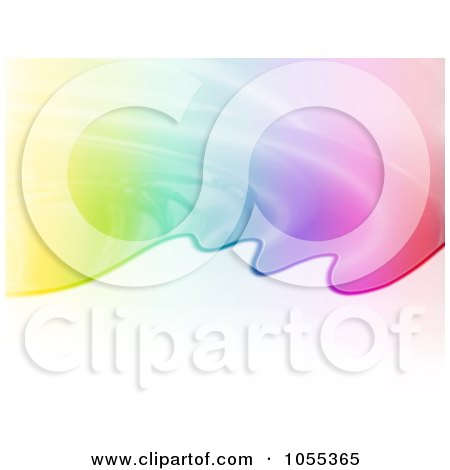 Royalty-Free Clip Art Illustration of a Rainbow Puddle Background by NL shop