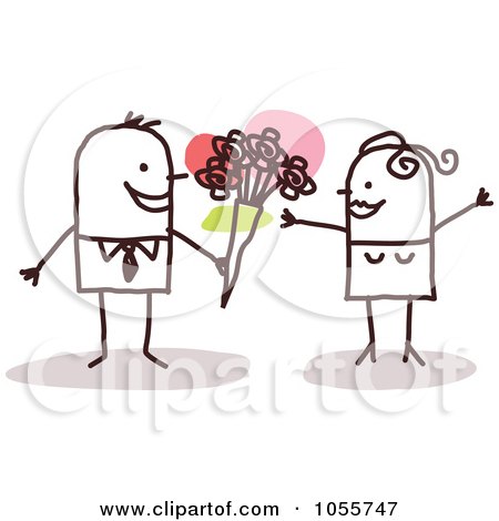 https://images.clipartof.com/small/1055747-Royalty-Free-Vector-Clip-Art-Illustration-Of-A-Stick-Man-Giving-Flowers-To-His-Woman.jpg