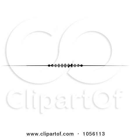 Royalty-Free Vector Clip Art Illustration of a Black And White Page Rule Or Divider Design Element - 16 by KJ Pargeter