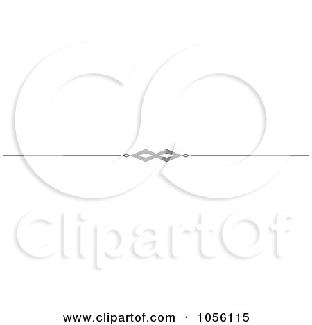 Royalty-Free Vector Clip Art Illustration of a Black And White Page Rule Or Divider Design Element - 4 by KJ Pargeter
