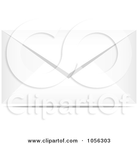 Royalty-Free Vector Clip Art Illustration of a 3d White Envelope by Andrei Marincas