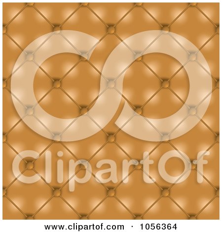 Royalty-Free Vector Clip Art Illustration of a Brown Leather Upholstery Background by michaeltravers