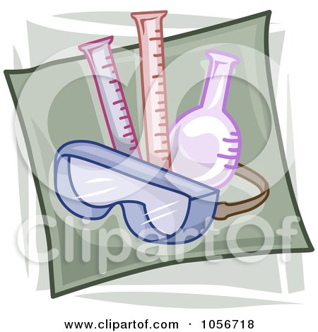 Royalty-Free Vector Clip Art Illustration of a Chemist Icon by BNP Design Studio