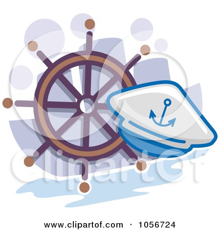 Royalty-Free Vector Clip Art Illustration of a Sailing Icon by BNP Design Studio