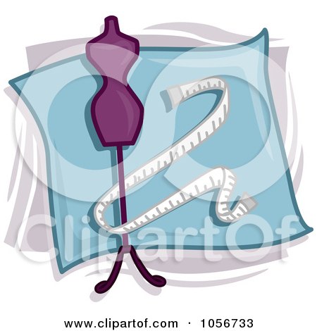 Royalty-Free Vector Clip Art Illustration of a Tailor Icon by BNP Design Studio