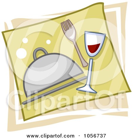 Royalty-Free Vector Clip Art Illustration of a Catering Icon by BNP Design Studio