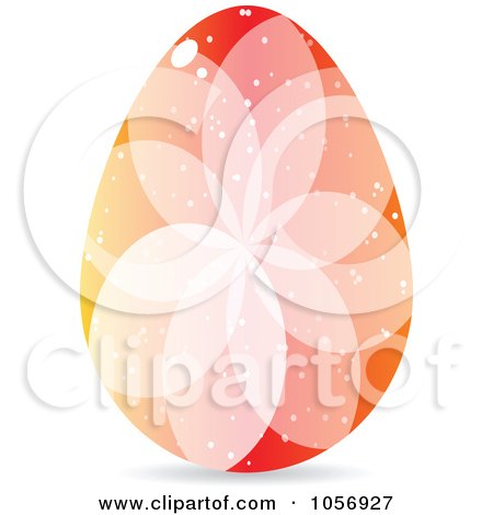 Royalty-Free Vector Clip Art Illustration of a Colorful Crystal Floral Easter Egg - 2 by Andrei Marincas