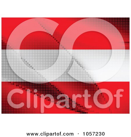 Royalty-Free Vector Clip Art Illustration of an Austrian Flag Of Dots by Andrei Marincas