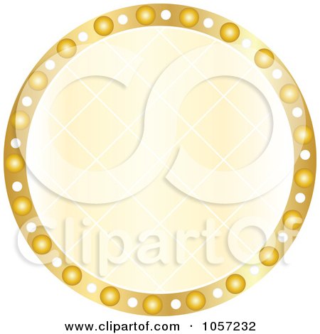 Royalty-Free Vector Clip Art Illustration of a Sparkly Golden Circle by Andrei Marincas