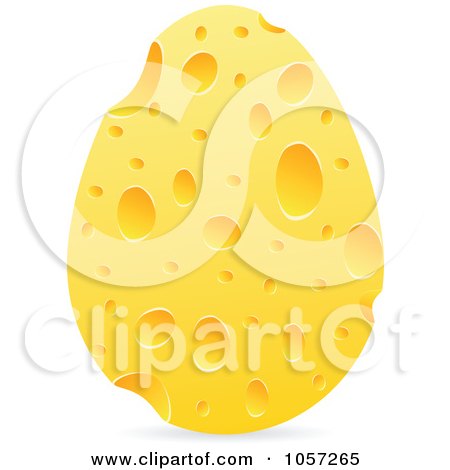 Royalty-Free Vector Clip Art Illustration of a Cheese Egg by Andrei Marincas
