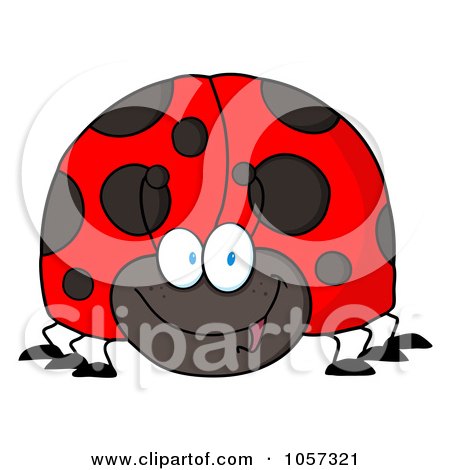 Royalty-Free Vector Clip Art Illustration of a Friendly Ladybug by Hit Toon