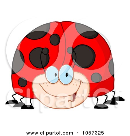 Royalty-Free Vector Clip Art Illustration of a Happy Ladybug by Hit Toon