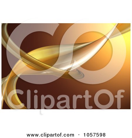 Royalty-Free CGI Clip Art Illustration of a Background Of Curves On Brown by chrisroll