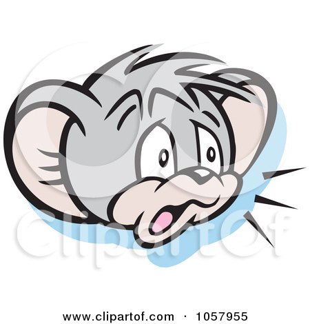 Royalty-Free Vector Clip Art Illustration of a Micah Mouse Shouting by Johnny Sajem