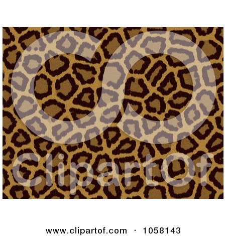 Royalty-Free Vector Clip Art Illustration of a Seamless Leopard Print Background Pattern by KJ Pargeter