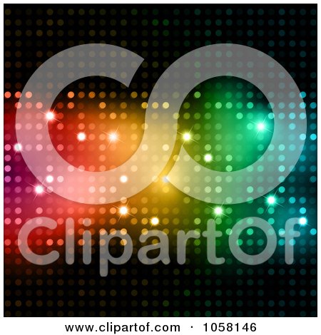 Royalty-Free Vector Clip Art Illustration of a Colorful Disco Light Background by KJ Pargeter