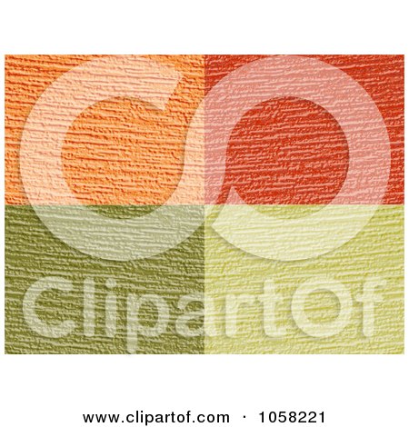 Royalty-Free Vector Clip Art Illustration of a Digital Collage Of Textured Paint Backgrounds by elaineitalia