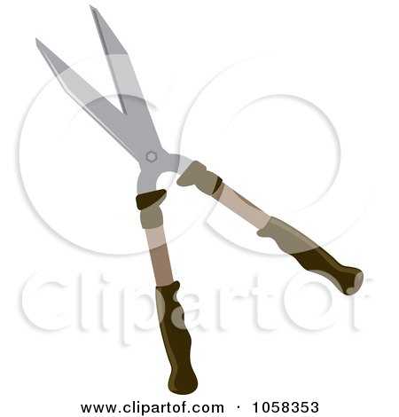 Royalty-Free Vector Clip Art Illustration of Garden Shears by Pams Clipart