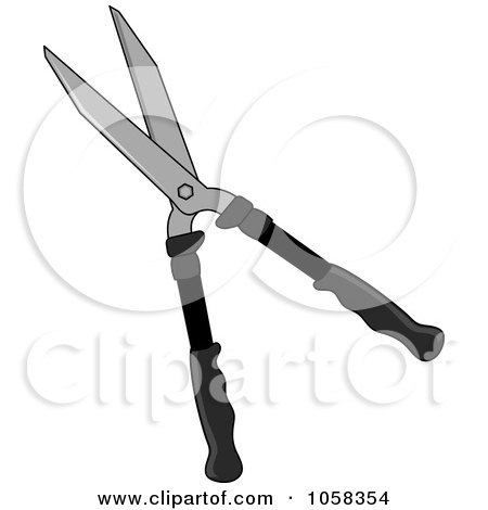 Royalty-Free Vector Clip Art Illustration of Gardening Shears by Pams Clipart