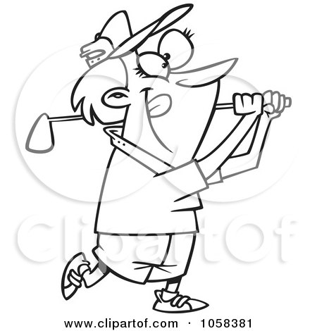 Royalty-Free Vector Clip Art Illustration of a Cartoon Black And White ...