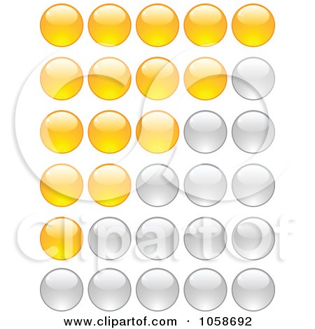 Royalty-Free Vector Clip Art Illustration of a Digital Collage Of Circle Ratings by Andrei Marincas