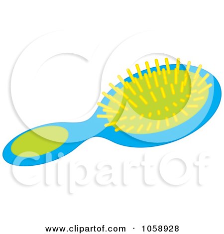 Royalty-Free Vector Clip Art Illustration of a Hair Brush by Alex Bannykh