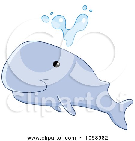 Royalty-Free Vector Clip Art Illustration of a Happy Whale by yayayoyo