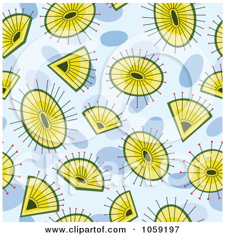 Royalty-Free Vector Clip Art Illustration of a Seed Background Pattern by Cherie Reve