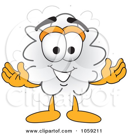 Royalty-Free Vector Clip Art Illustration of a Dust Character by Mascot Junction