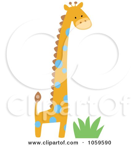 Royalty-Free Vector Clip Art Illustration of a Cute Giraffe by peachidesigns