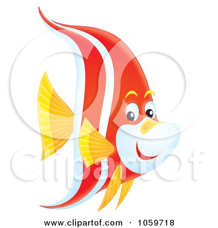 Royalty-Free Clip Art Illustration of a Marine Fish by Alex Bannykh