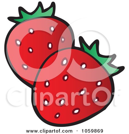 Royalty-Free Vector Clip Art Illustration of Strawberries by visekart