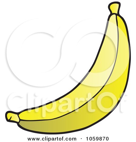 Royalty-Free Vector Clip Art Illustration of a Banana by visekart