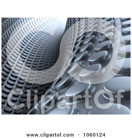 Royalty-Free CGI Clip Art Illustration of a 3d Abstract Textured Tunnel Background by Mopic
