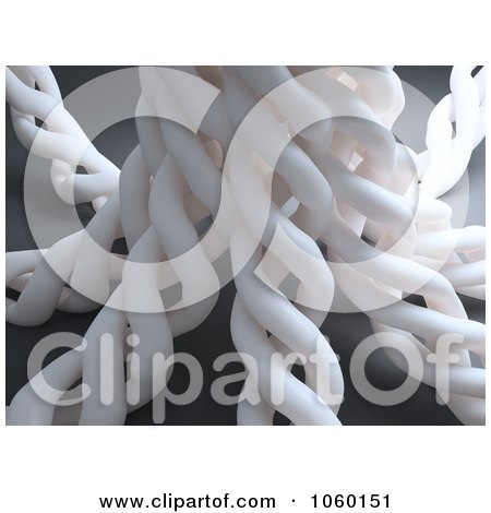 Royalty-Free CGI Clip Art Illustration of 3d Abstract Helix Structures by Mopic