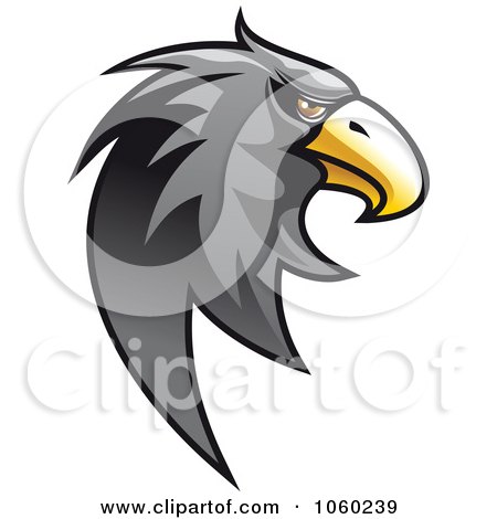 Royalty-Free Vector Clip Art Illustration of an Eagle Head Logo - 5 by Vector Tradition SM