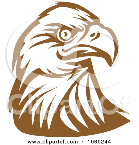 Royalty-Free Vector Clip Art Illustration of an Eagle Head Logo - 7 by Vector Tradition SM