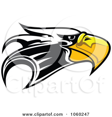 Royalty-Free Vector Clip Art Illustration of an Eagle Head Logo - 2 by Vector Tradition SM