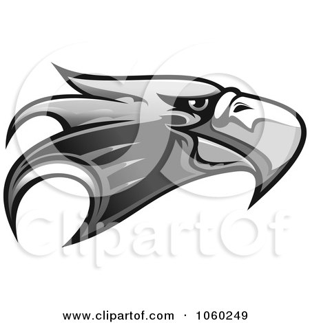 Royalty-Free Vector Clip Art Illustration of an Eagle Head Logo - 1 by Vector Tradition SM