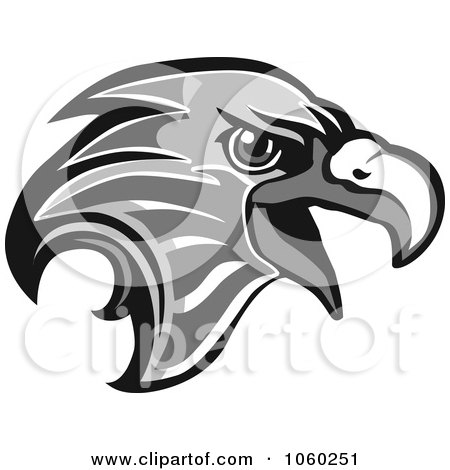 Royalty-Free Vector Clip Art Illustration of an Eagle Head Logo - 10 by Vector Tradition SM