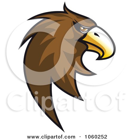 Royalty-Free Vector Clip Art Illustration of an Eagle Head Logo - 6 by Vector Tradition SM