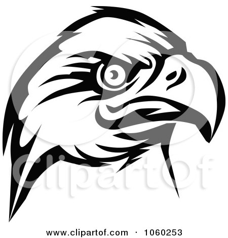 Royalty-Free Vector Clip Art Illustration of an Eagle Head Logo - 8 by Vector Tradition SM