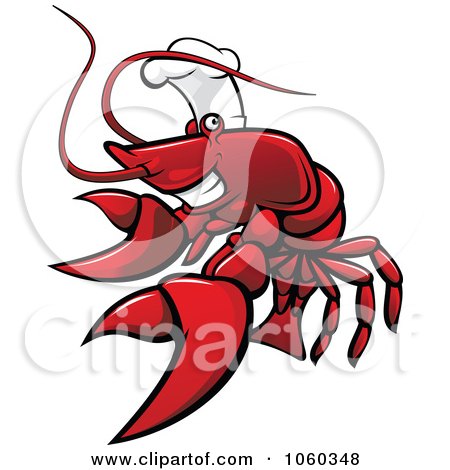 Royalty-Free Vector Clip Art Illustration of a Lobster Logo - 2 by Vector Tradition SM